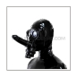 Preview: Deluxe gasmask-zipper-hood HR-AF - facesitting-edition - with detachable dildostick and thread-cover - model SIMIAN